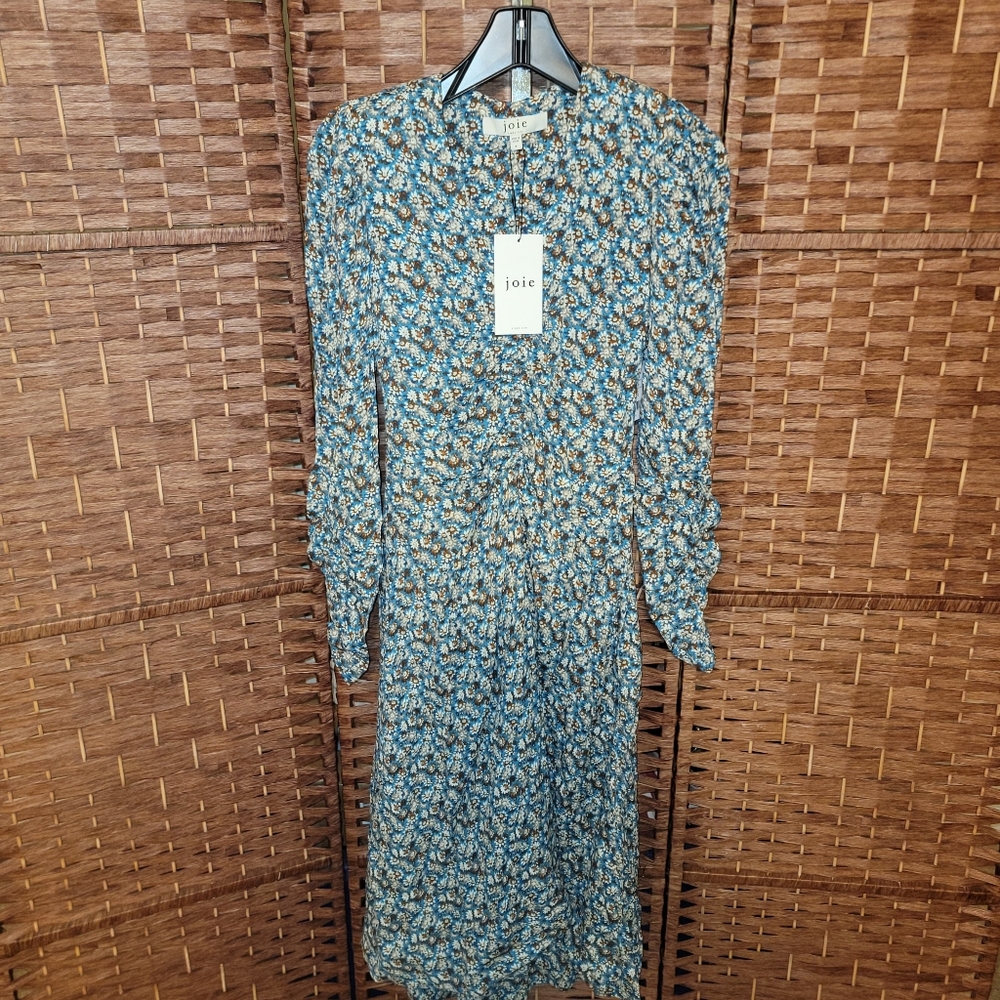 Joie Haruko Floral High-Low Midi Dress